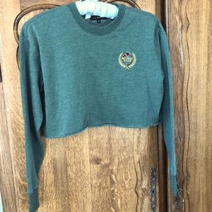Long sleeve cropped sweatshirt size small Beverly Hills